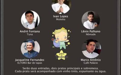 Cinco chefs organizam jantar para ajudar o Bernardo